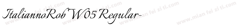 ItaliannoRob W05 Regular字体转换
